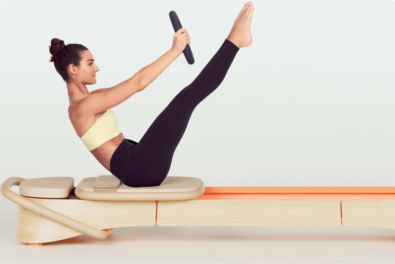 Frame—Digitally-Connected Pilates Reformer & Fitness Device
